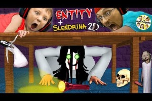 SHE WILL FIND YOU!! Granny Boss in Slendrina 2D + Slouchdrina Impossible Escape w/ FGTEEV Chase