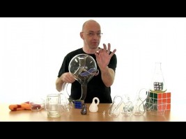 A mirror paradox, Klein bottles and Rubik's cubes